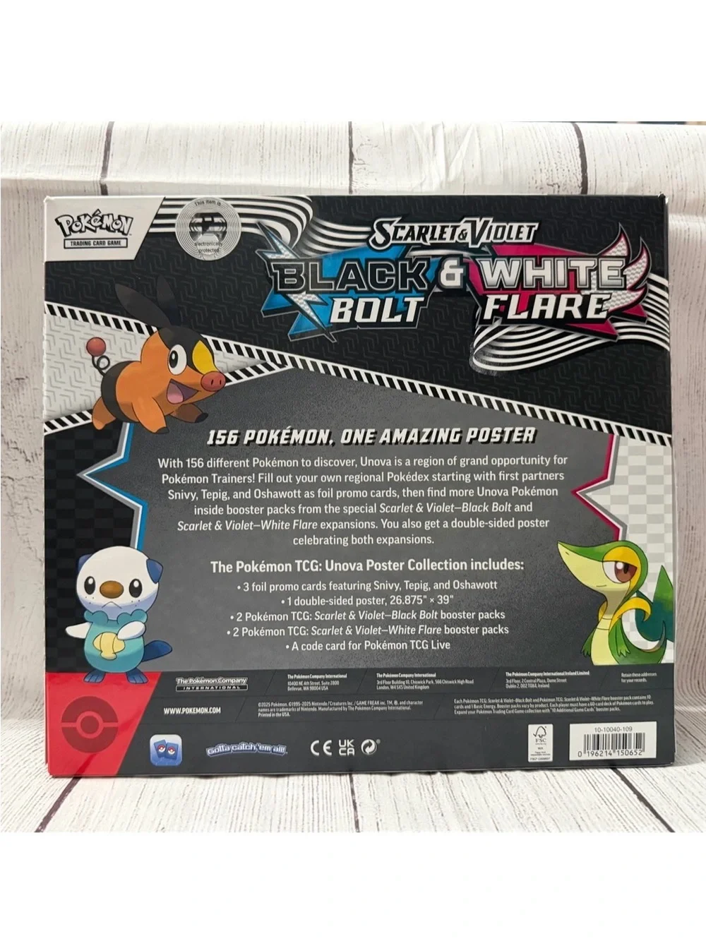Pokémon Scarlet & Violet Black & White Bolt Flare Poster Collection
